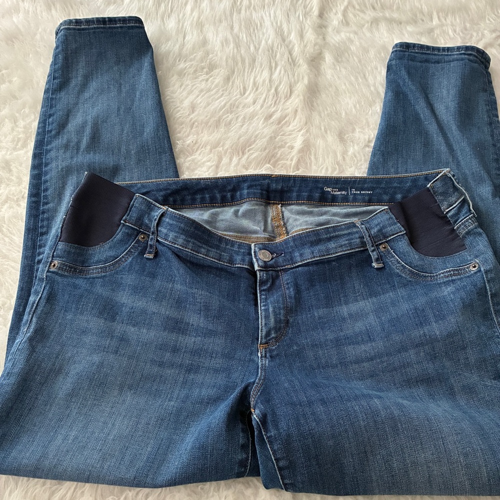 GAP Maternity | Women's Skinny Leg Jeans in Deep Blue